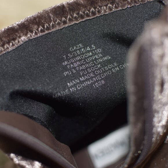 Steve Madden Velvet Booties Size 7.5 - Picture 11 of 13